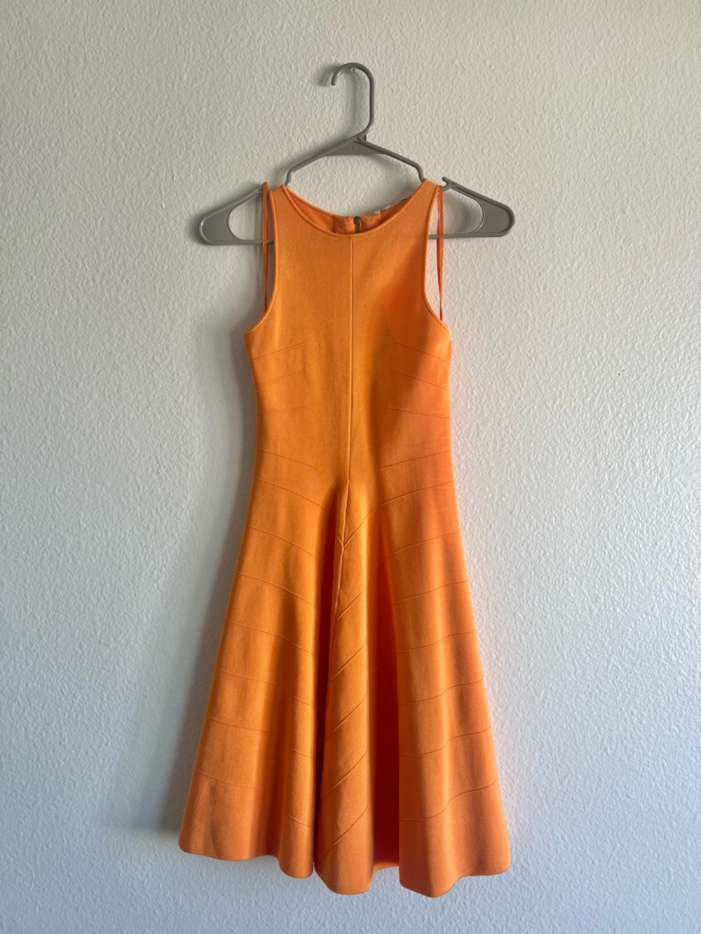 Ted Baker London Bright Orange Sleeveless Midi Dress